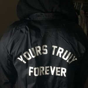 Never worn phora button up Jacket with a Hoodie L